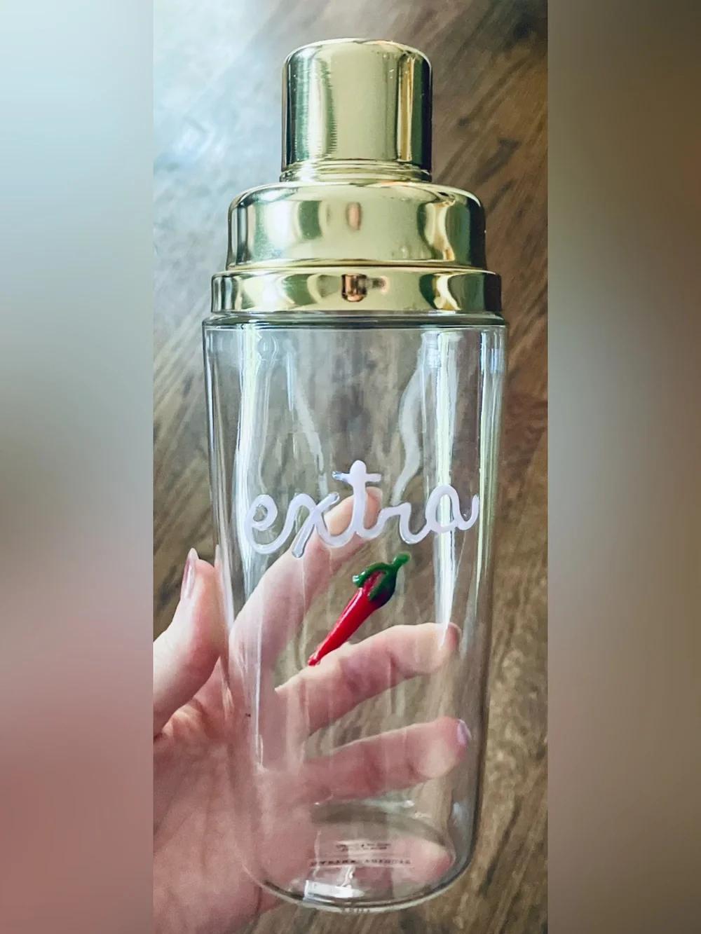 New Anthropologie Icon Cocktail Shaker Extra Spicy Pepper Margarita Bloody Mary